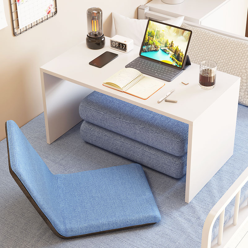 Bed Desk Lazy Laptop Table Sitting Small Table Student Dormitory Study ...