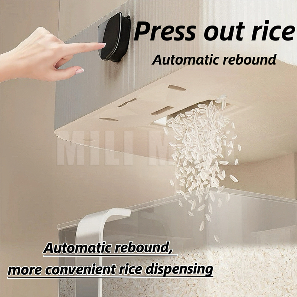 MILI Automatic Rice Dispenser With Measuring Cup Sealed Insect Proof ...