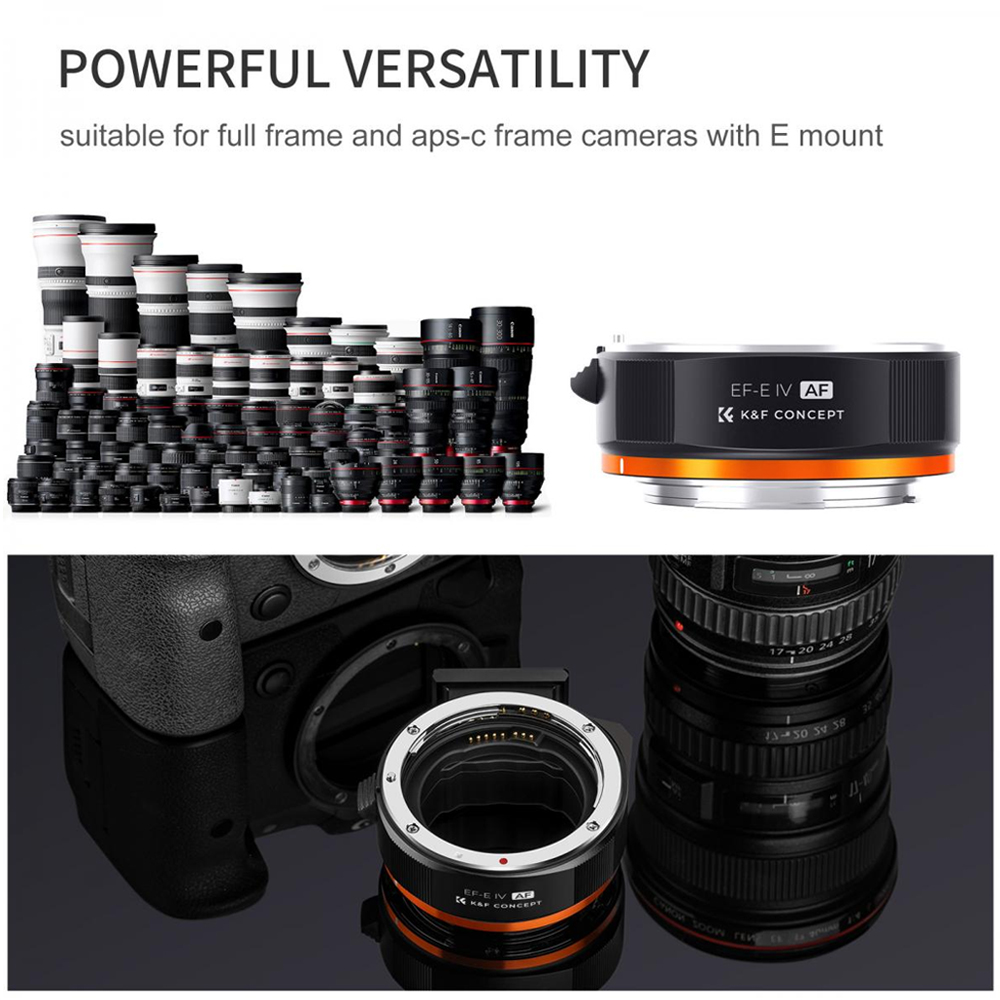 K&F Concept Canon EF EF-S Mount Lens to Canon EOS R Mirrorless Camera ...