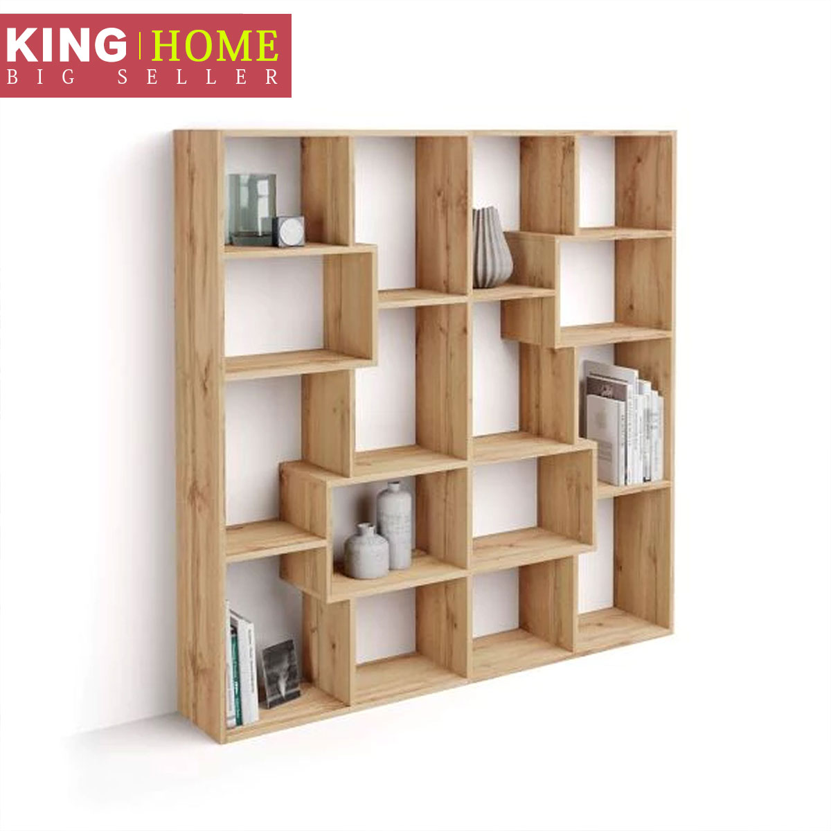 KING HOME Multi layer storage rack, wall mounted bookshelf ...