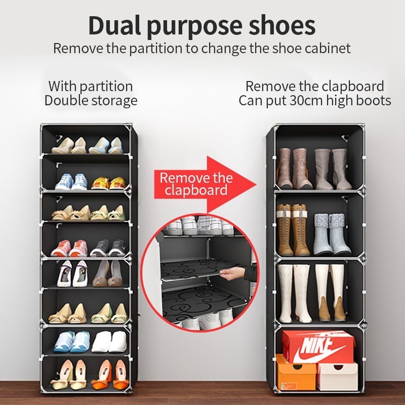 OLA Stackable Shoe Cabinet Dustproof Shoes Storage Durable High ...