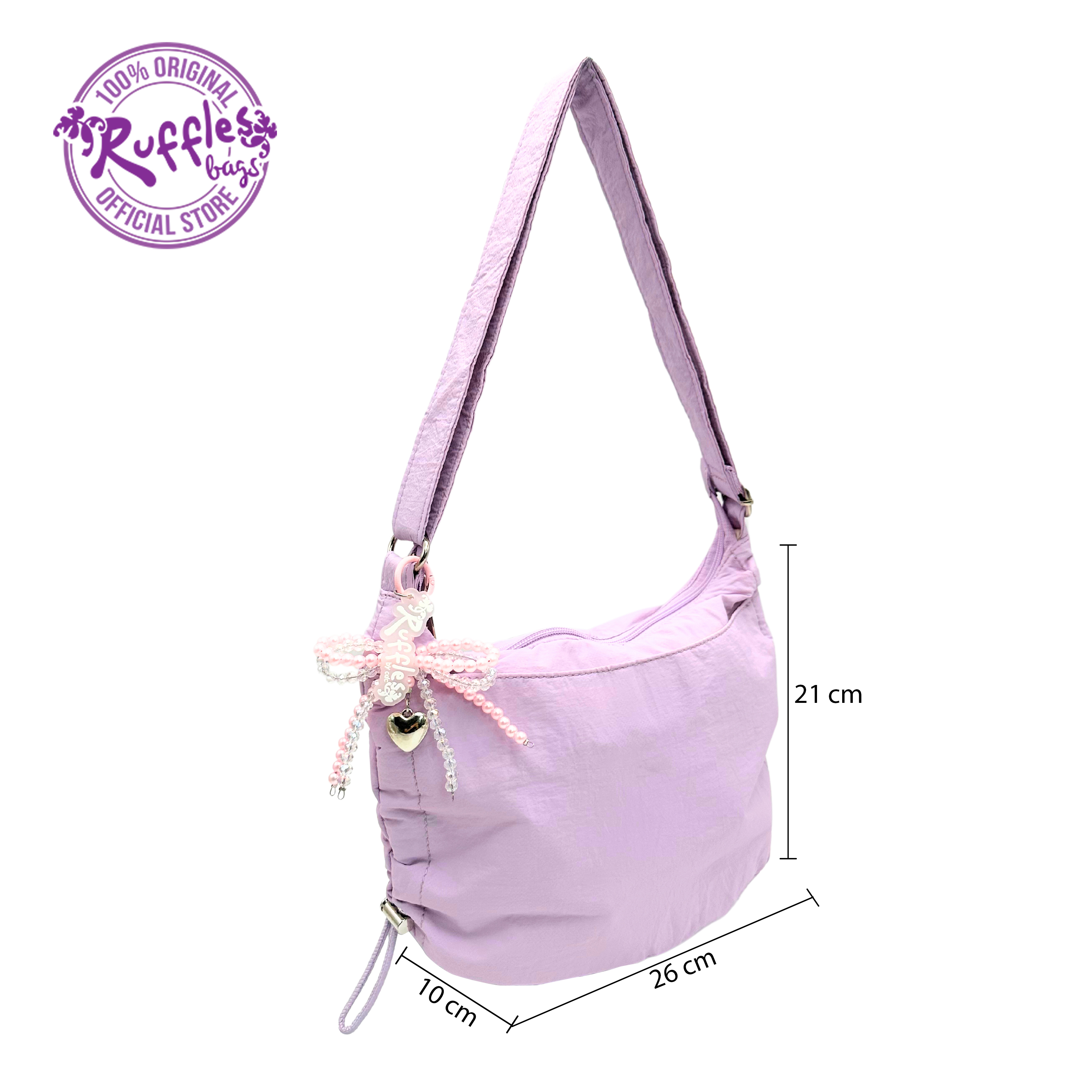Ruffles Bags Louise 2-Way Sling Bag/Shoulder Bag (Black, Beige, Purple ...