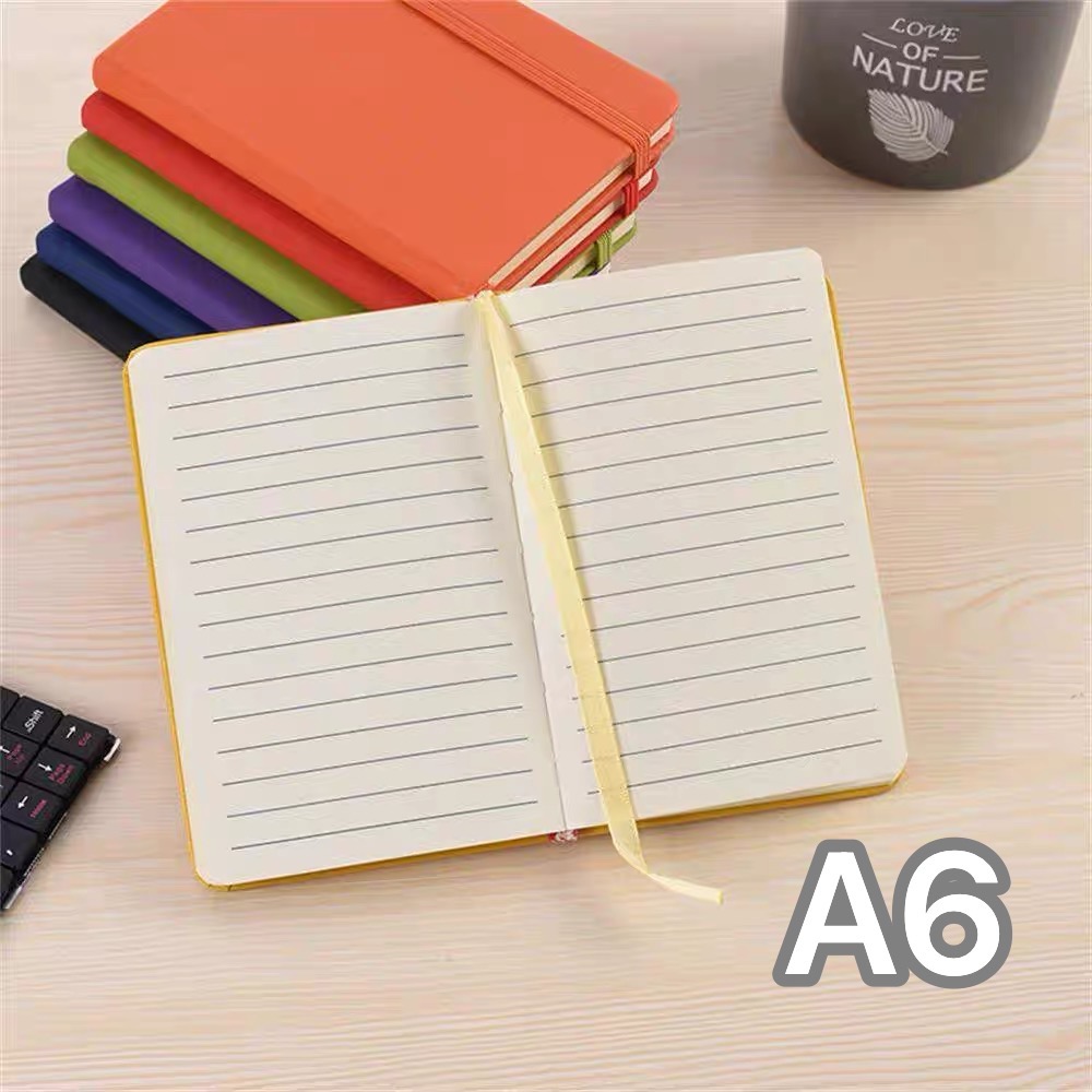 A5/A6 Color Tie Notebook Student Office Notepad Business Notebook ...