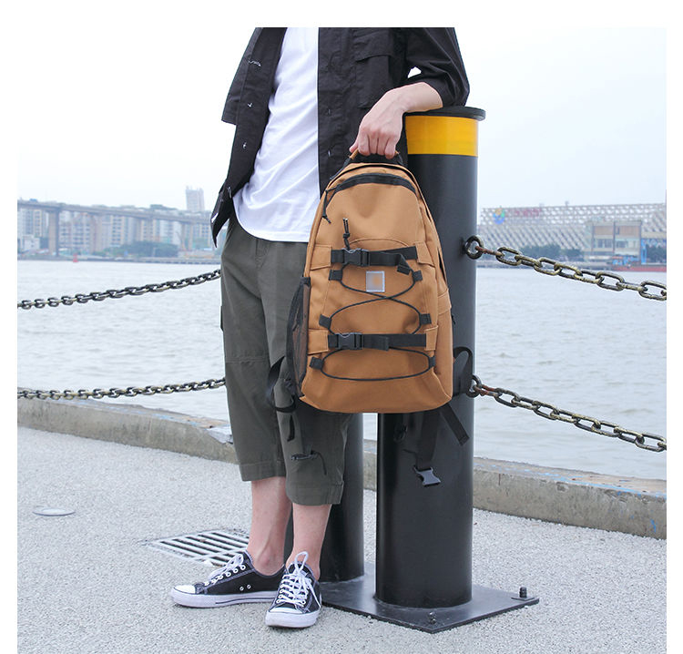 New backpacks men's and women's skateboard bags overalls canvas ...