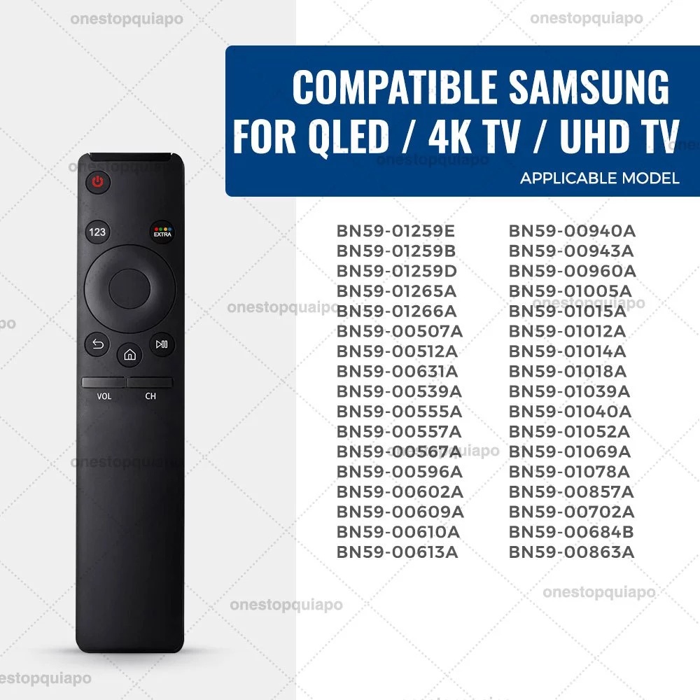 SATA New Universal TV Remote Control For Samsung BN59 Curved QLED 4K ...