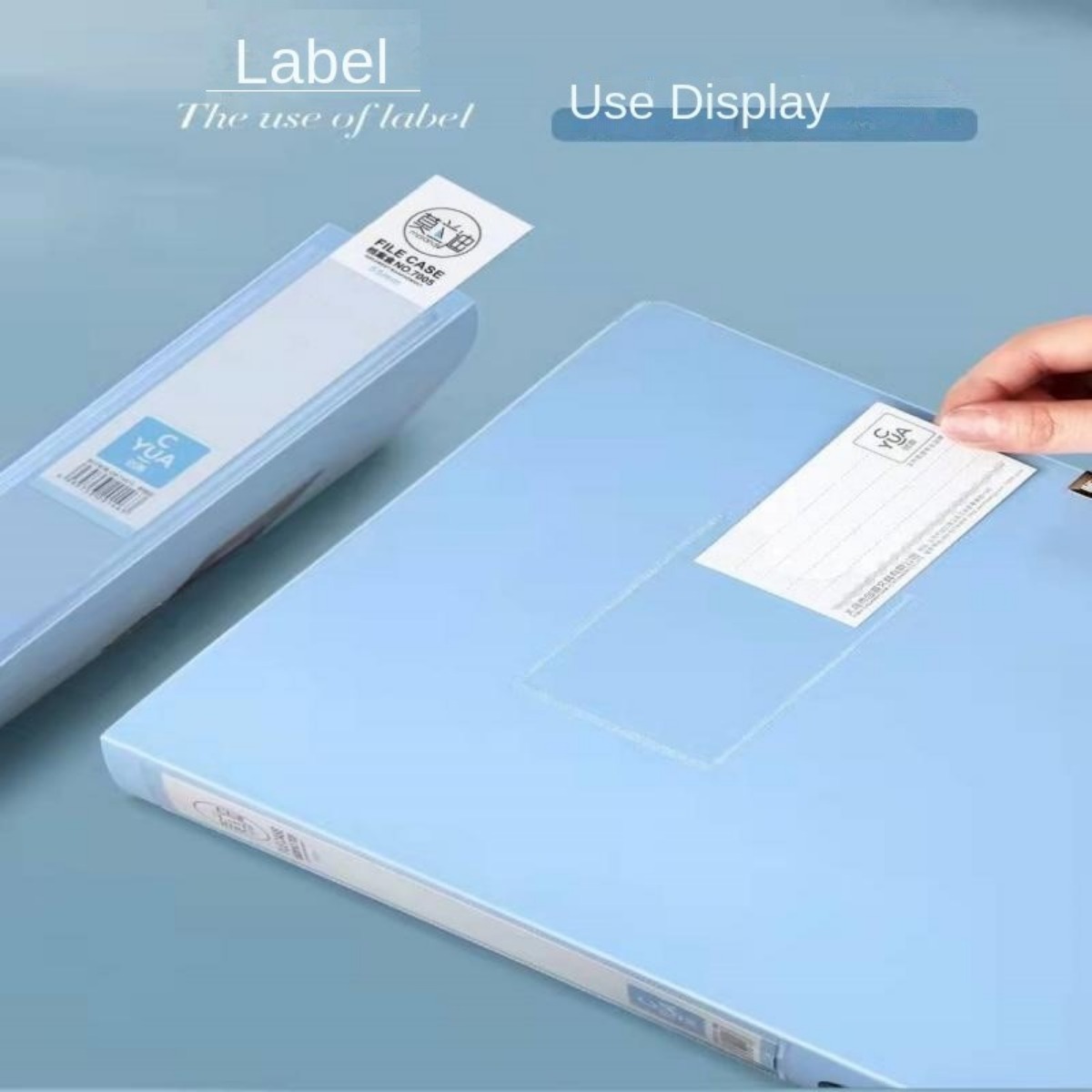 Long File Case PP Solid Color File Case Box Document Case Document ...