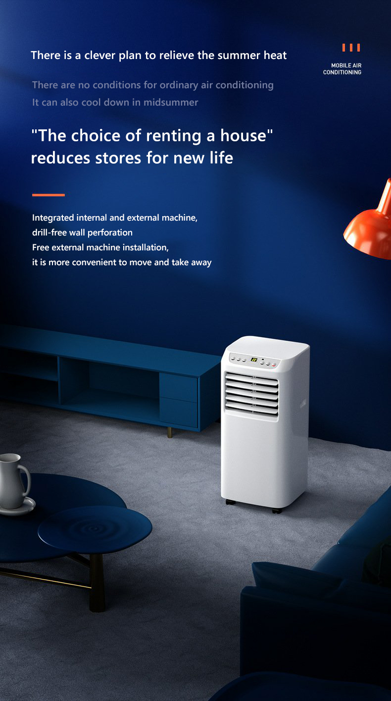 Mobile air conditioner large 1 horsepower fast cooling home compressed ...