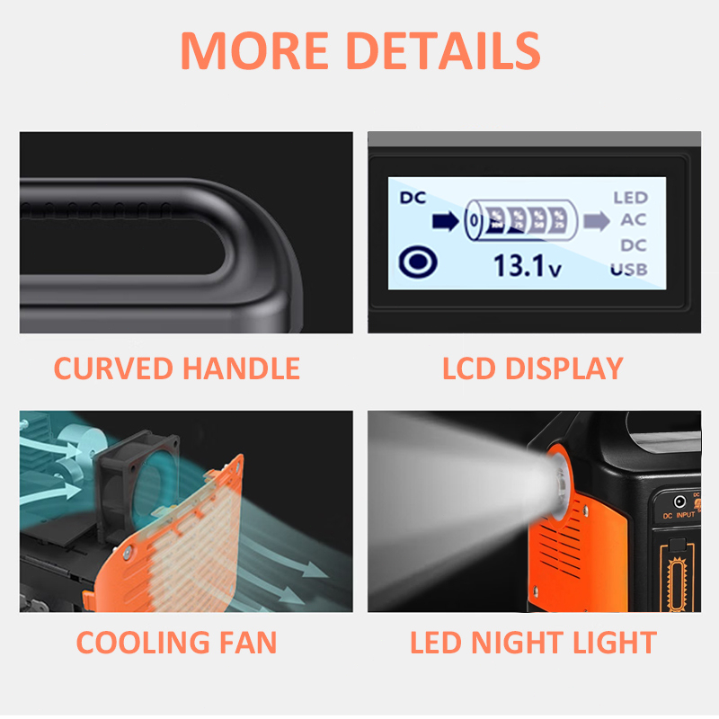 Power Station with Solar Panel 300w 86000mah Solar Generator Powerbank ...