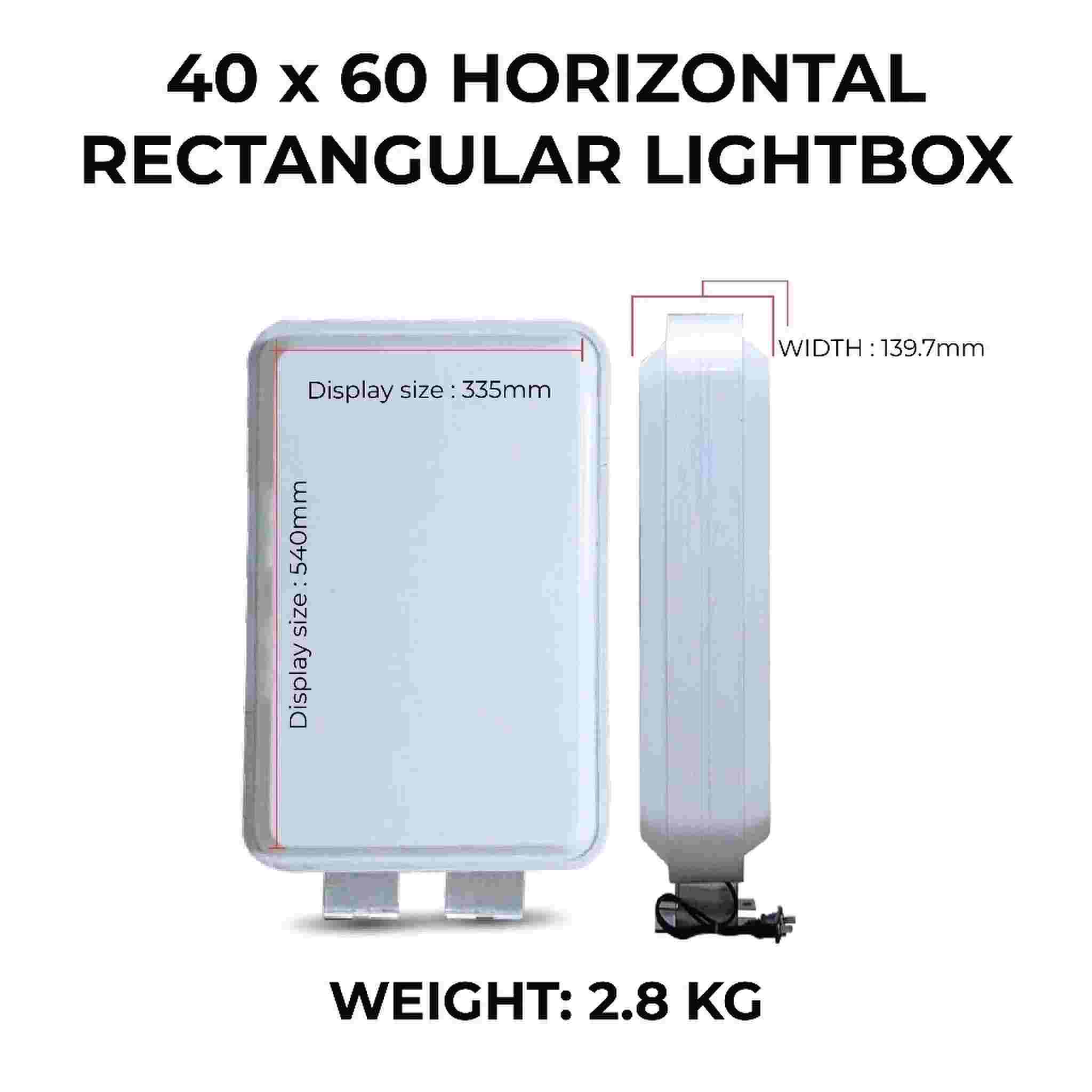 LED acrylic square lightbox double-sided illuminated billboard ...