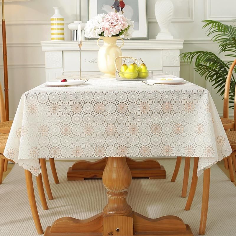 2-6 Seat European PVC Table Cloth Hot stamping Table Cover Waterproof ...
