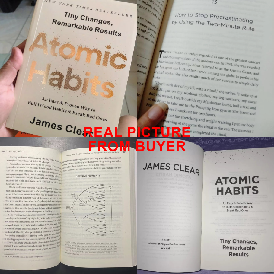 Original 320pages Atomic Habits by James Clear 100% English Book ...