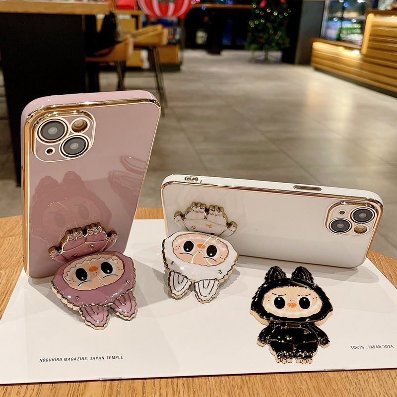 Labubu Mirror Phone Holder Rotatable Adjustable Mini Phone Holder-BEN ...