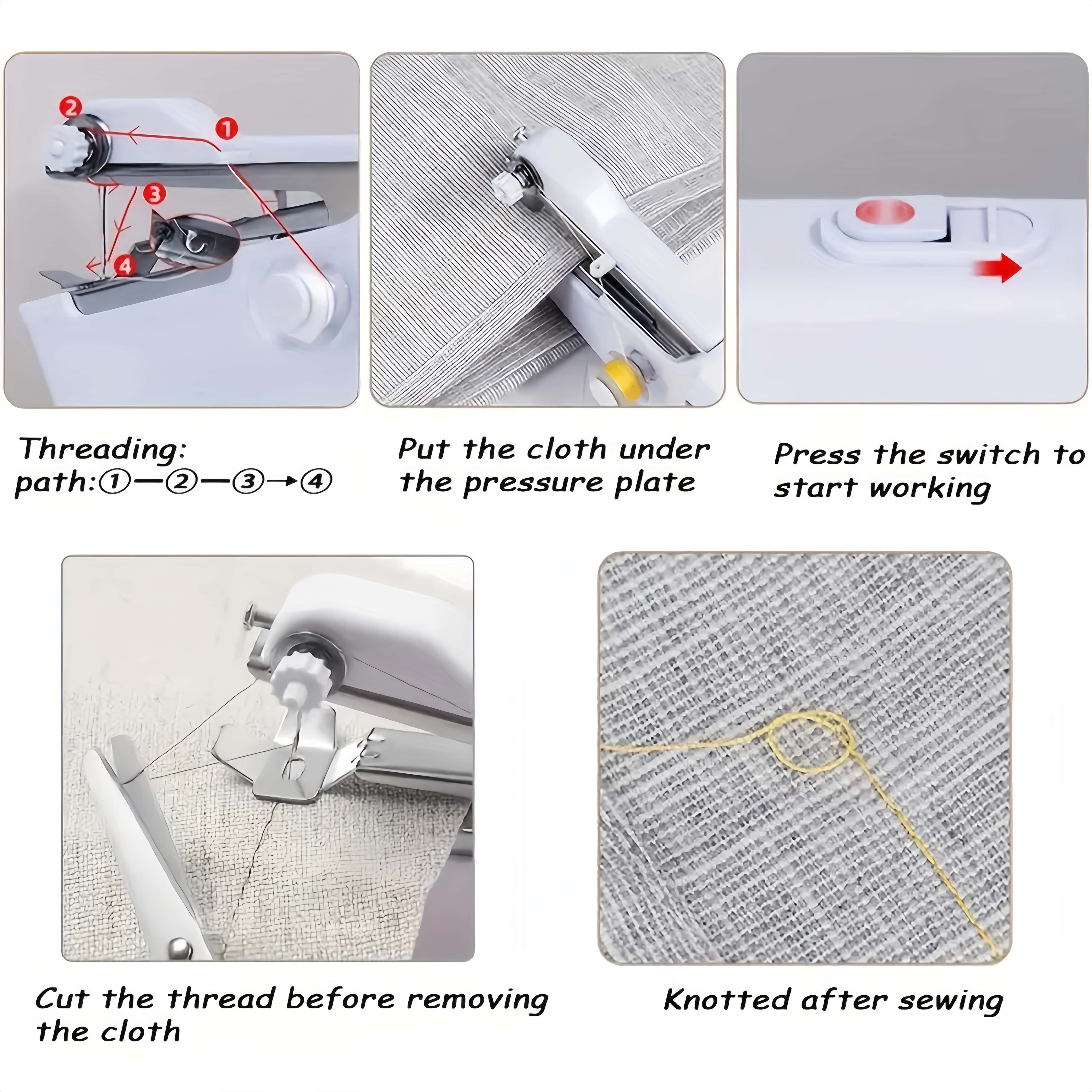 Simple Portable Sewing Machine Multi-Functional Mini Electric Hand-Held