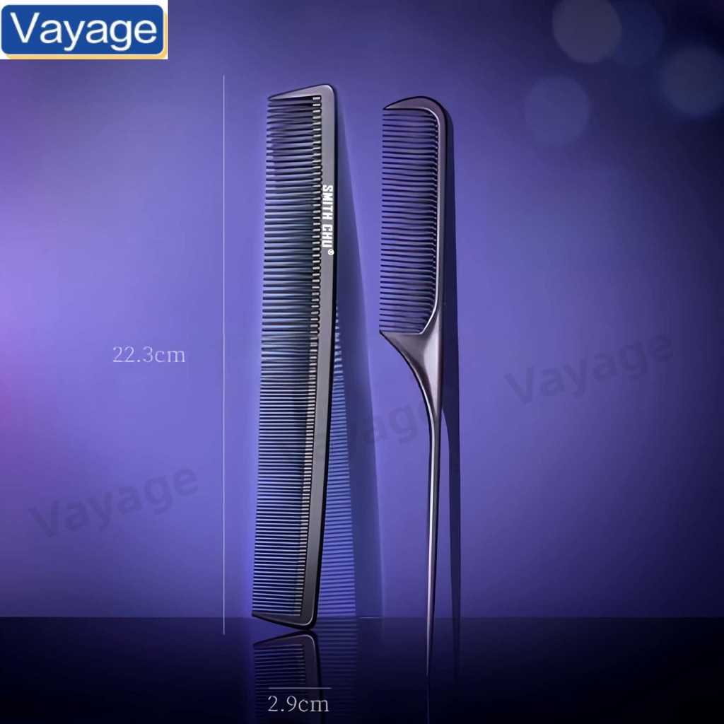Salon Carbon Fiber Hair Comb Pointed Tail Combs for Hair Stylist Anti ...