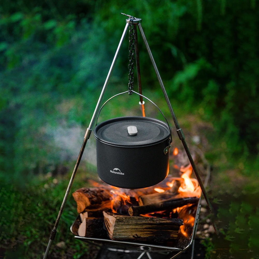 Naturehike Outdoor Pot Set Stainless Steel Camping Cooking Equipment ...