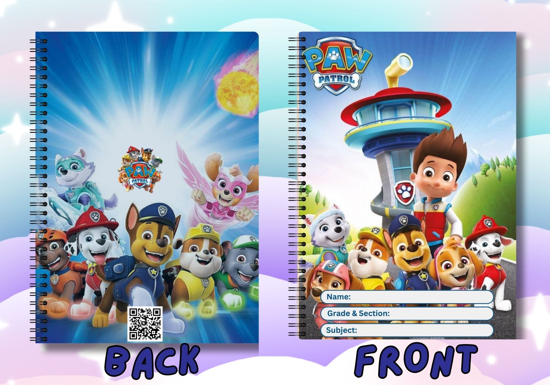 PAW PATROL NOTEBOOK A5 DOUBLE LOOP WIRE | Shopee Philippines