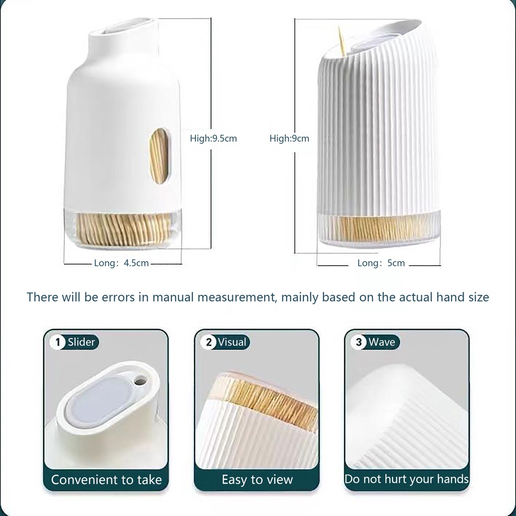 Japan Minimalist Slide Toothpick Box Toothpick Can Portable Toothpick ...