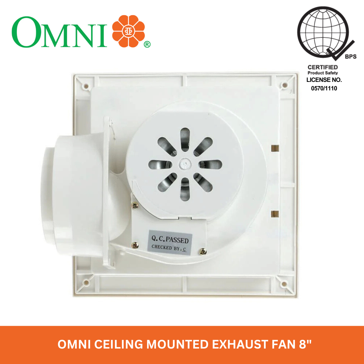 Omni Ceiling Mounted Exhaust Fan 8