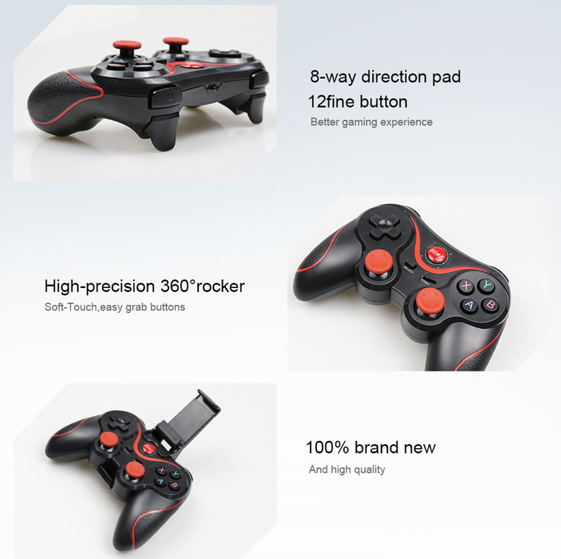 GEN GAME X3/T3 Wireless Bluetooth Gamepad Controller Bracket (Black ...
