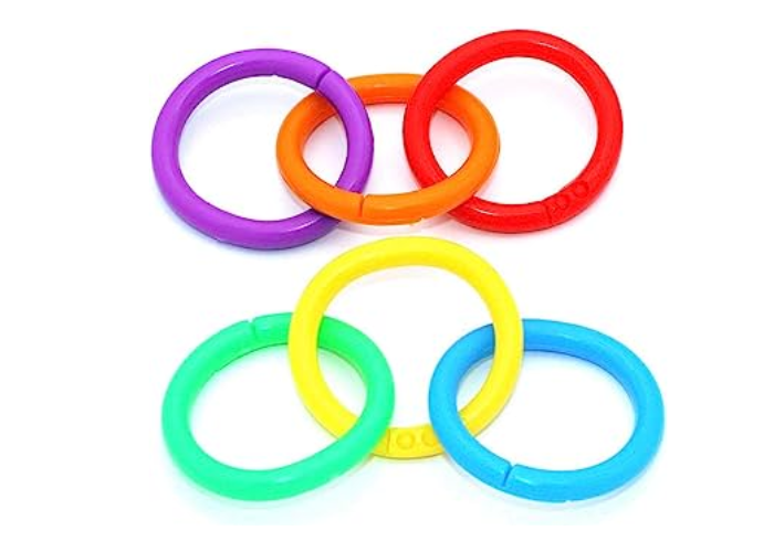 Multipurpose Plastic Loose leaf Rings Assorted Colors Bookbinding Rings ...