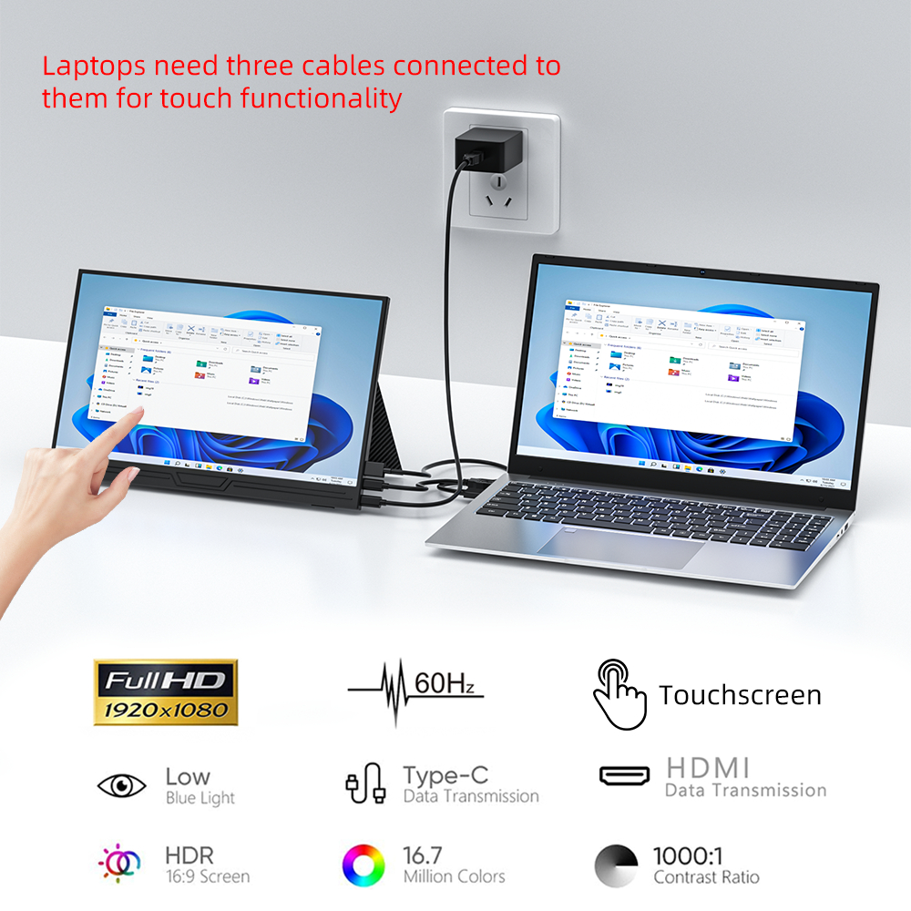 Expose Portable Monitor 16Inch 2560P 4K 144Hz Game Monitor For Laptop ...