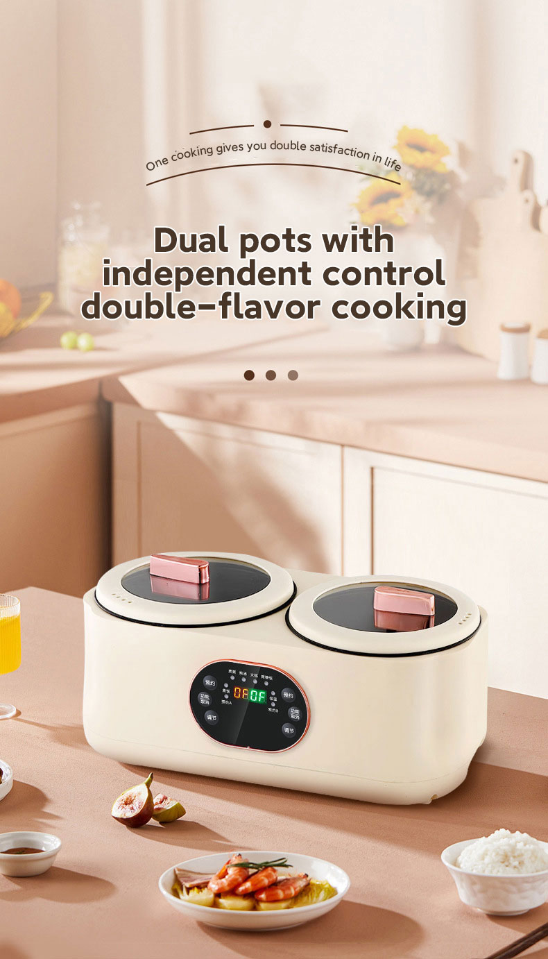 3.6L Dual Non-stick Liner Smart Rice Cooker 1000W Multifunctional ...