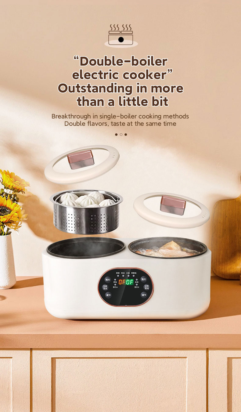 3.6L Dual Non-stick Liner Smart Rice Cooker 1000W Multifunctional ...