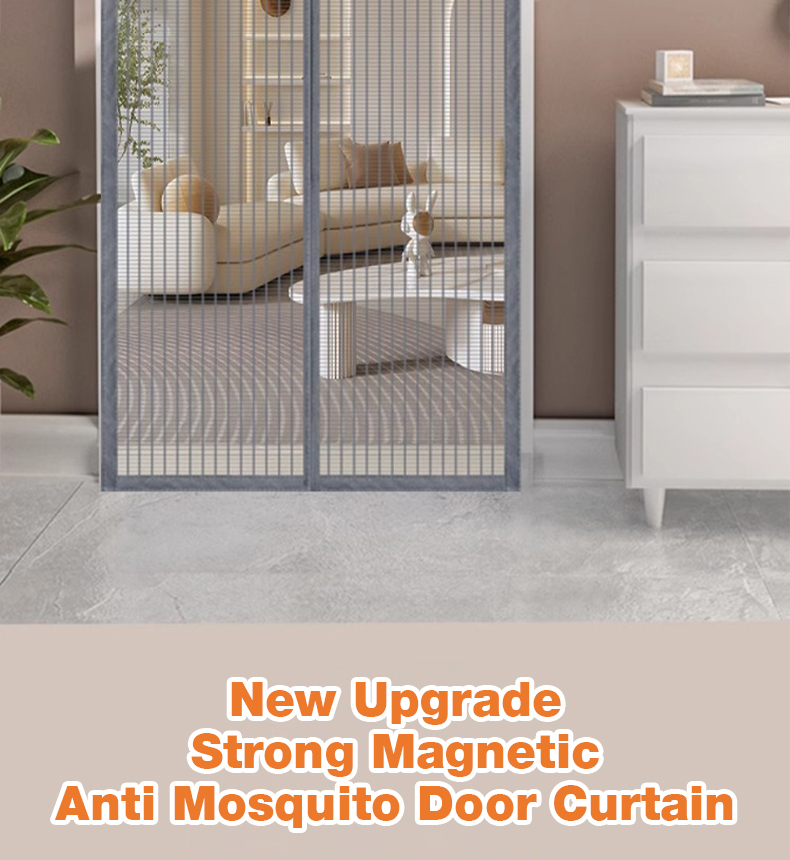 Magnetic Door Screen Simple Anti Mosquito Screen Mesh Door Curtain ...