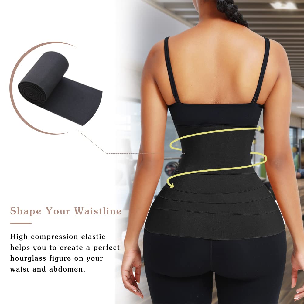 Quick Snatch Bandage Wrap Women Body Shaper Slimming Tummy Wrap Belt ...