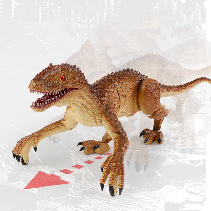 2.4G RC Raptor Toy with Sound & Light 360° Walking Robot Rechargeable ...