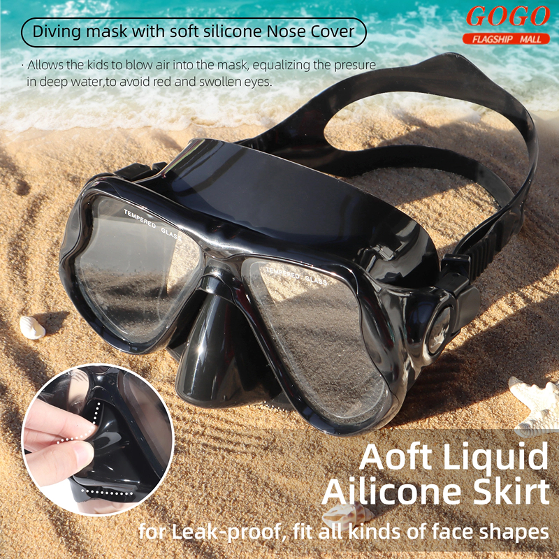 DIVI Snorkeling Set for Adult Snorkel Set Diving Mask with Snorkel Wide ...