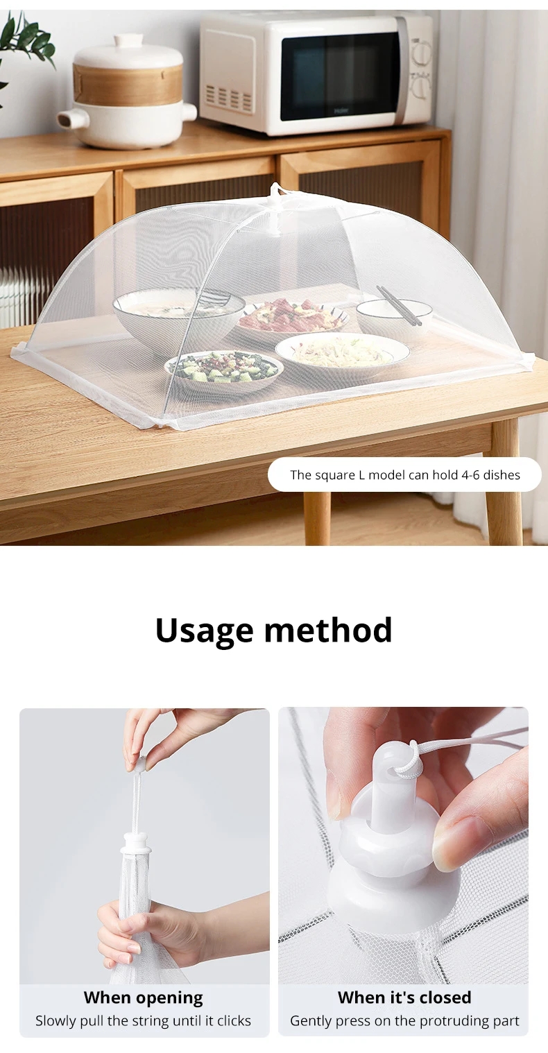Mes Food Cover for Outside Pop-up Mesh Reusable Food Nets for Parties ...