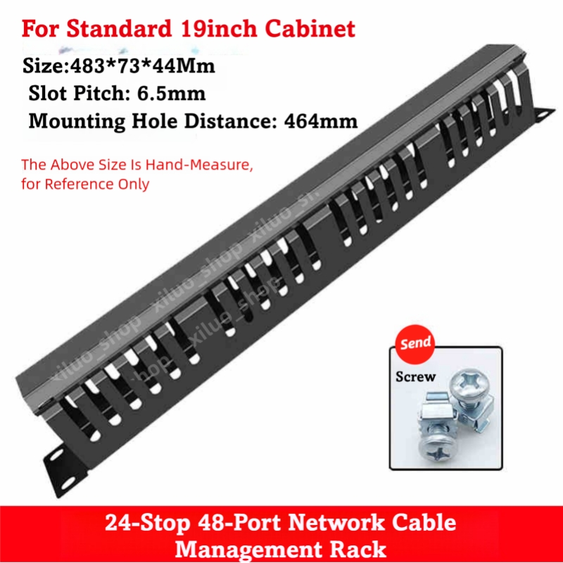 24 level 48 port thickened metal cable rack cabinet cable organizer ...