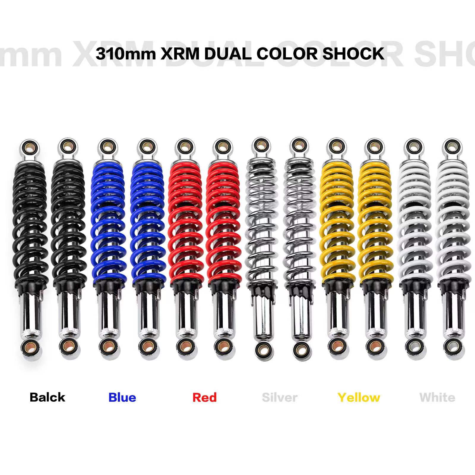 2Pcs Motorcycle Rear Shock for XRM 125 XRM 110 WAVE 100 WAVE 125 310MM ...