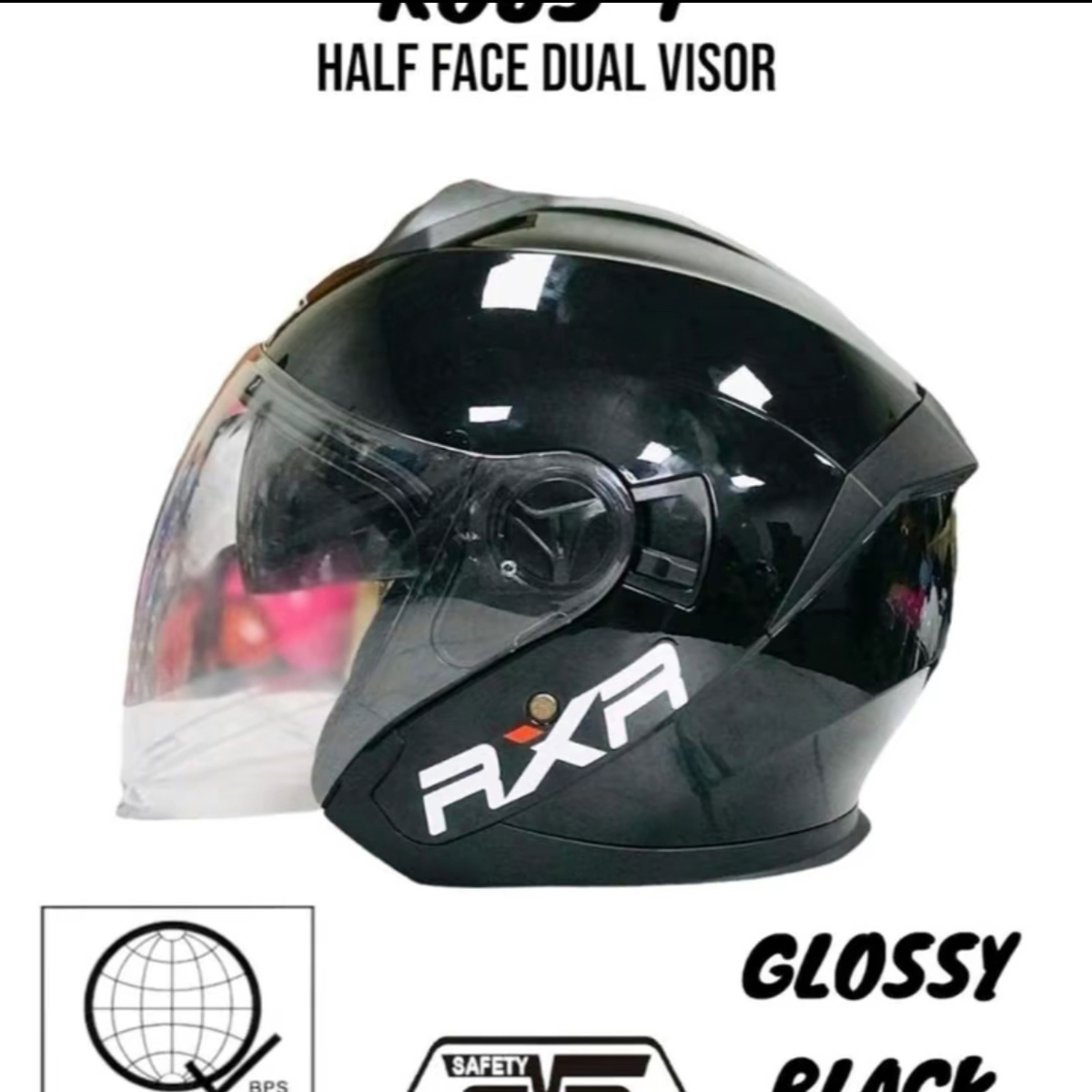 DUAL VISOR HALF FACE HELMET RXR Bestseller Rider Helmet Convenient ...