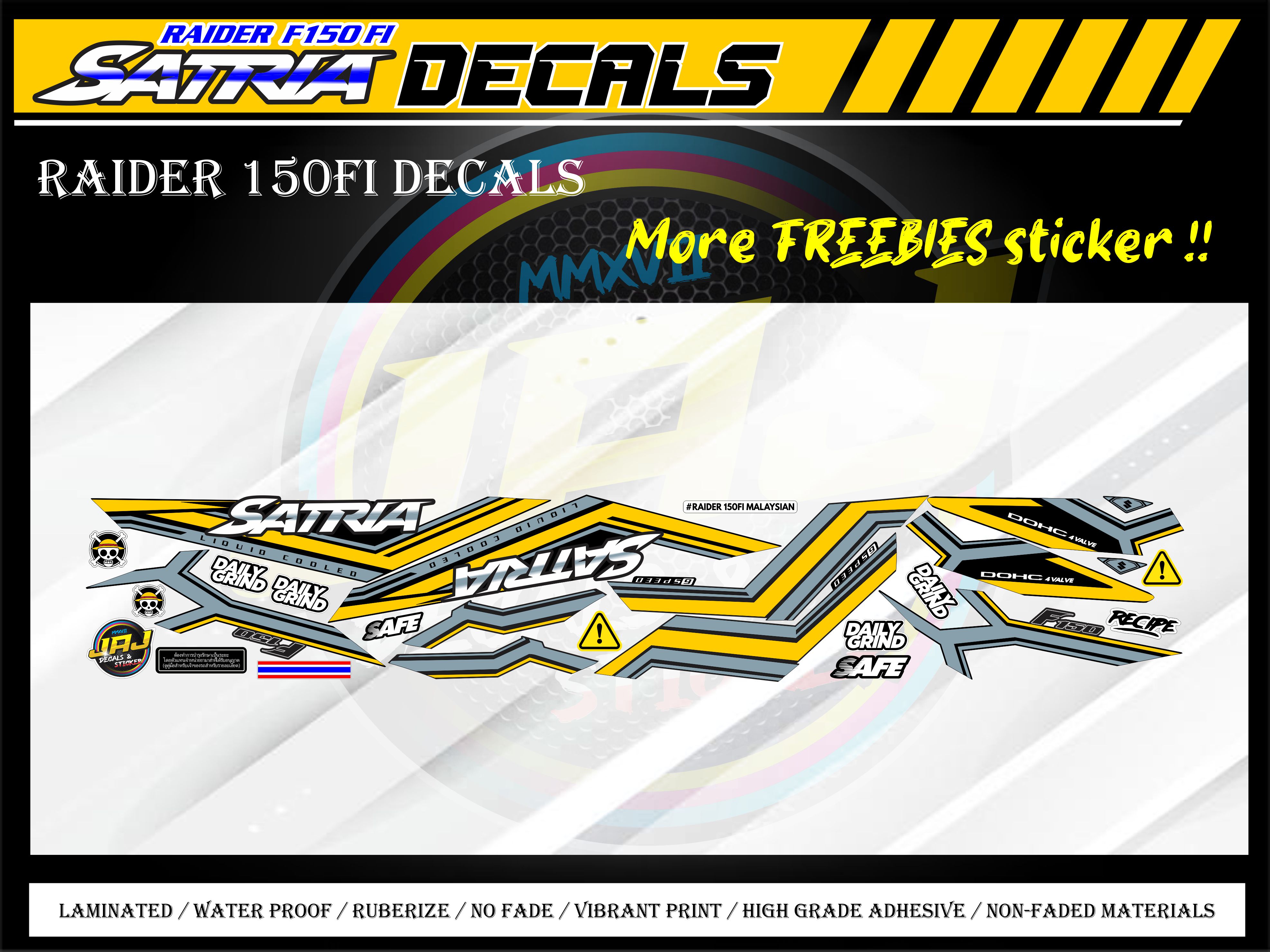 Suzuki Raider 150 FI Malaysian Decals Sticker | Shopee Philippines