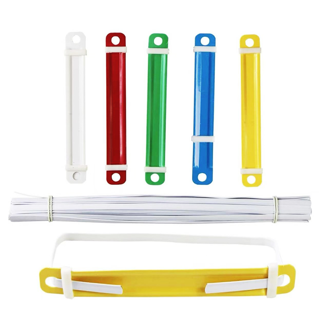 50pcs/box 7cm Paper Fastener pagination clamp long Plastic Office ...