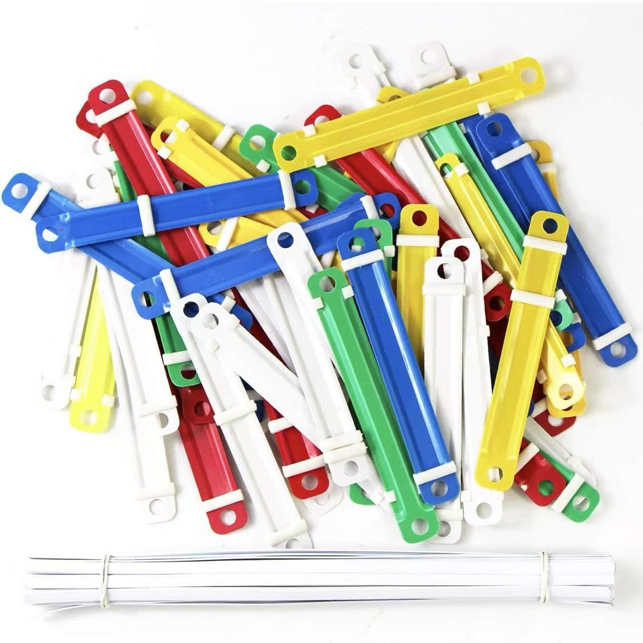 Paper Fastener 50pcs/box 7cm pagination clamp long Plastic Office ...