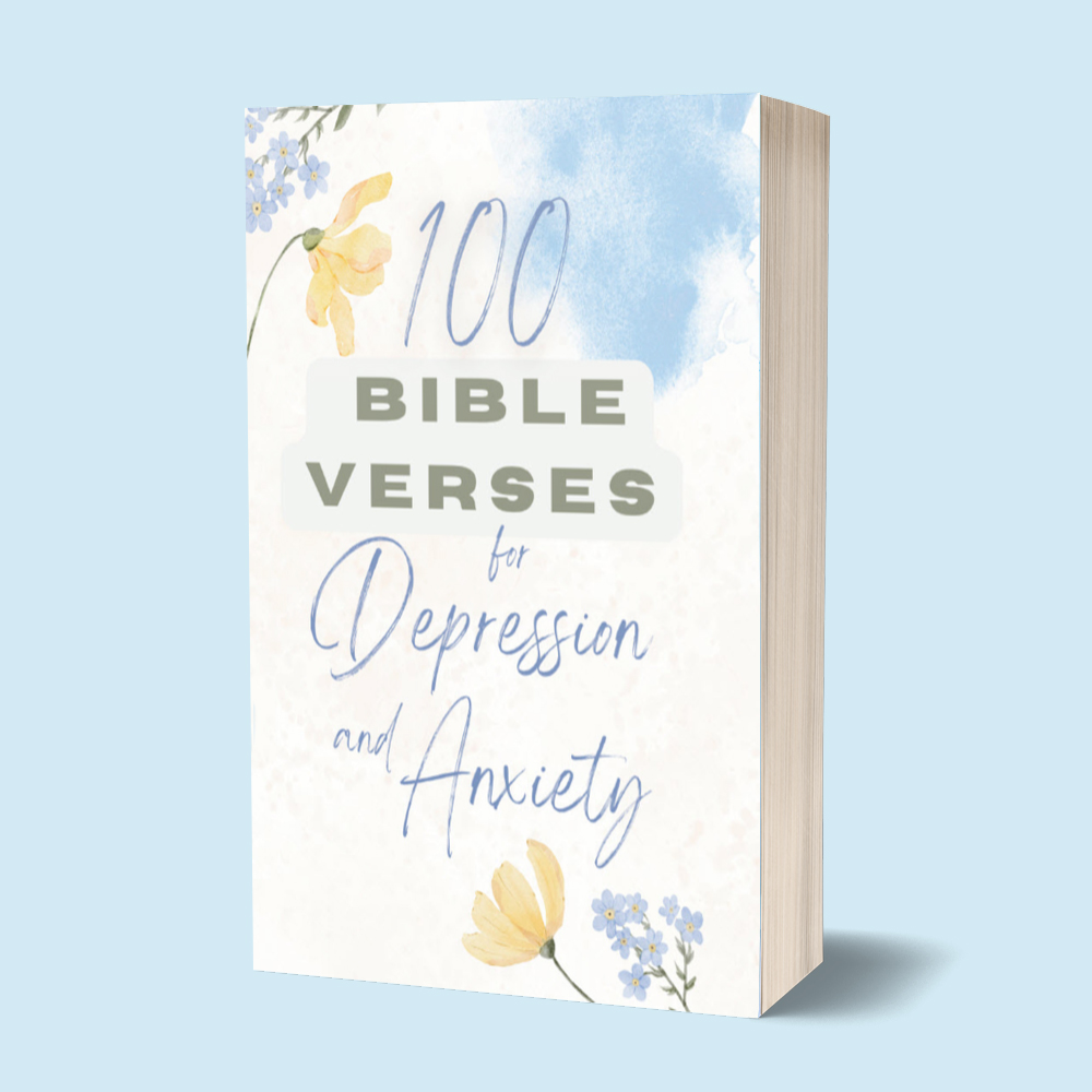 100 BIBLE VERSES FOR DEPRESSION AND ANXIETY | 144 Pages Devotional Book ...