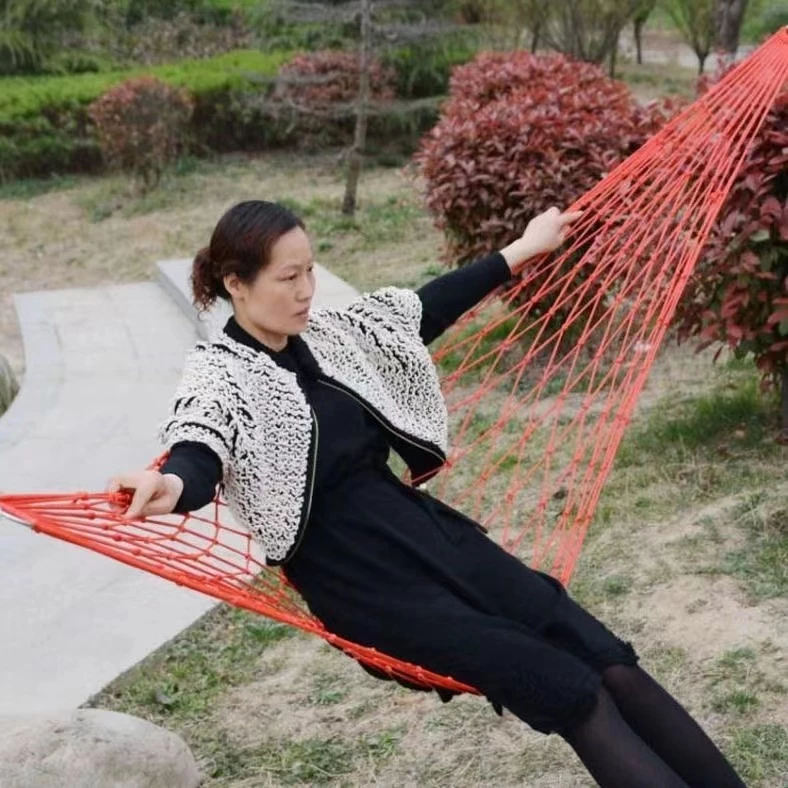 Sleeping Hammock Portable Outdoor Rope Cradle Hammock Duyan Camping ...