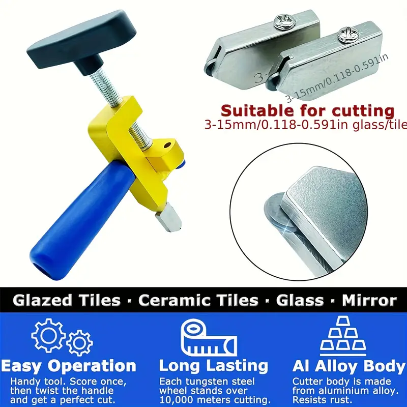 Integrated 2in1 Versatile Handheld Glass Tile Cutter Multifunctional ...