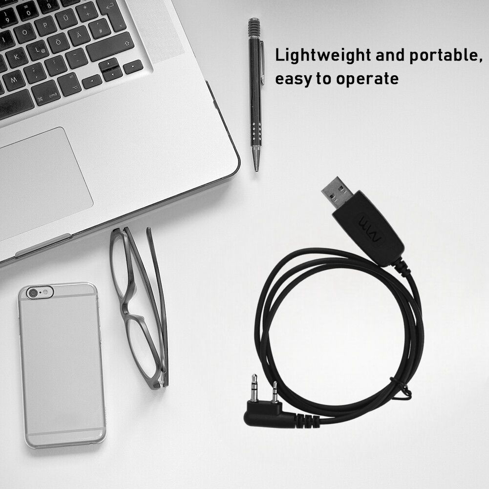 WLN KD-C1 KD-C1 Plus KD-UV1 Two Way Radio 2 Pin USB Programming Cable ...