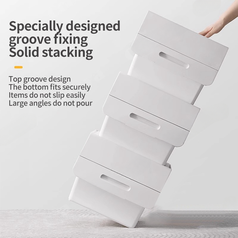 STON Flip Top Storage Box Stackable Multifunction Nordic Organizer Toy ...