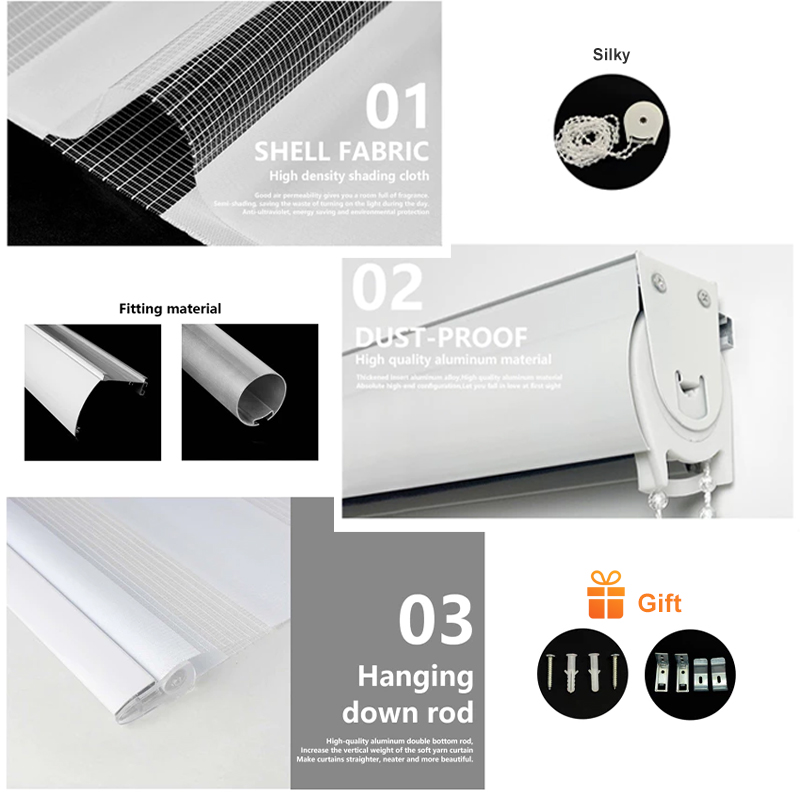 180cm/160cm/150cm/120cm/90cm Curtain Blinds for Windows Korean Blinds ...