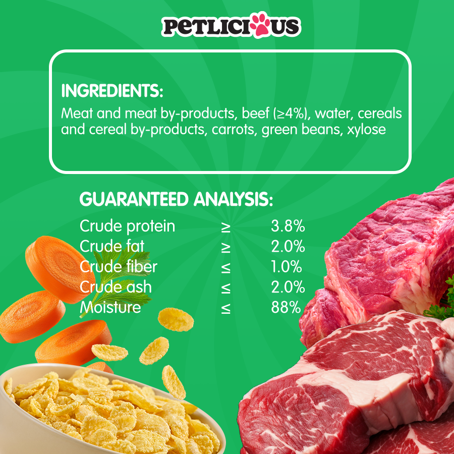 Petlicious Chunks in Sauce Adult Dog and Puppy Wet Food Can Beef Liver ...