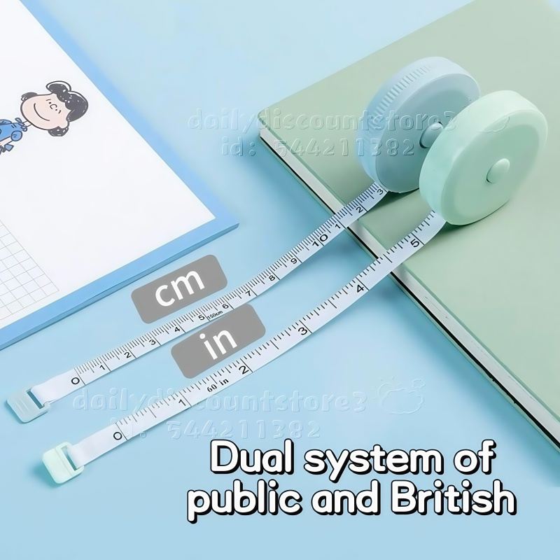 COD 1.5M Simple Household Automatic Retractable Measuring Tape Mini ...