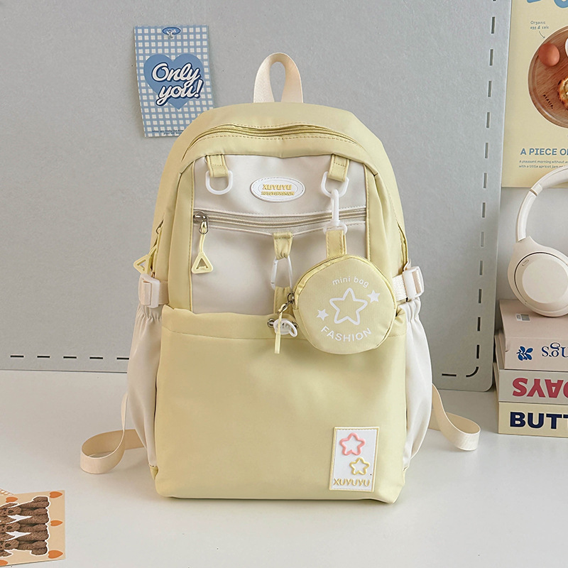 Star Drawstring Backpack Fashion Sweet Design Travel Backpack Ins ...
