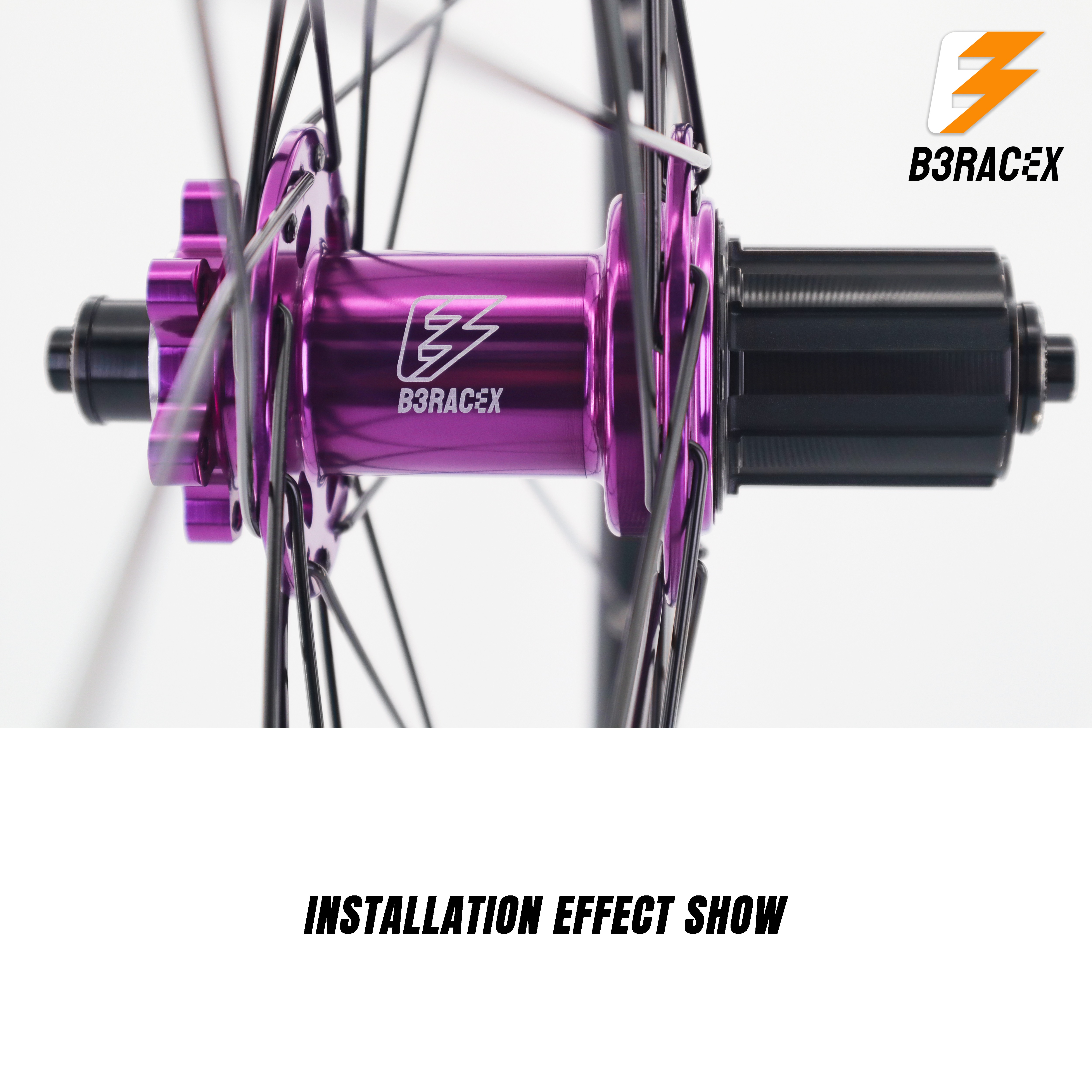 B3RACEX Thunder MTB Hub 6-Pawl 3-Tooth 32H 7 Bearing HG/XD/MS Freehub ...
