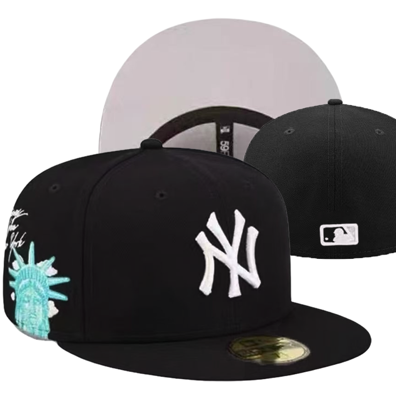 【COD】NY close cap vintage cap for men 7 size embroidery Logo trendy cap ...