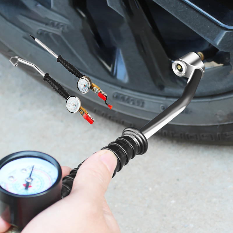 Car Van Tyre Pressure Guage Meter Air Inflator Dial Compressor Checker ...